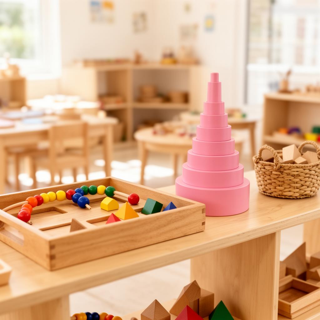 Preschooler engaged in imaginative enrichment play